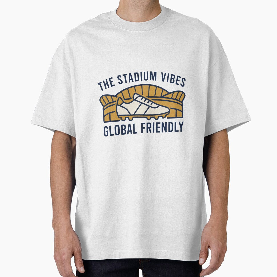 Stadium Vibes Global Friendly Soccer Cleat by Amir - Adult & Kids T-Shirts, Sweatshirts & Hoodies apparel design preview 1