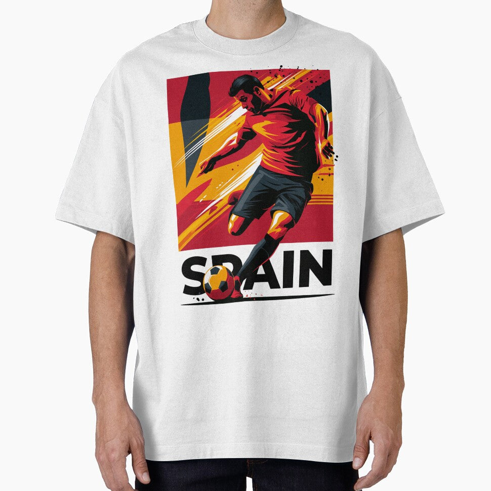 Spain Soccer by StudioRedKoala - Adult & Kids T-Shirts, Sweatshirts & Hoodies apparel design preview 1