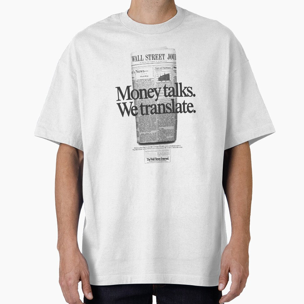 Money Talks We Translate, Vintage Ad Campaign by - Adult & Kids T-Shirts, Sweatshirts & Hoodies apparel design preview 1