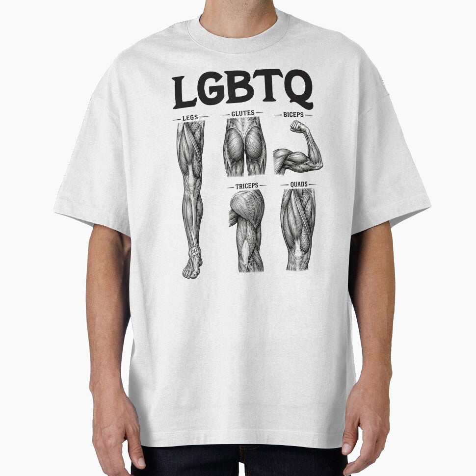 LGBTQ Legs Glutes Biceps Triceps Quads Gym Lover - Adult & Kids T-Shirts, Sweatshirts & Hoodies apparel design preview 1