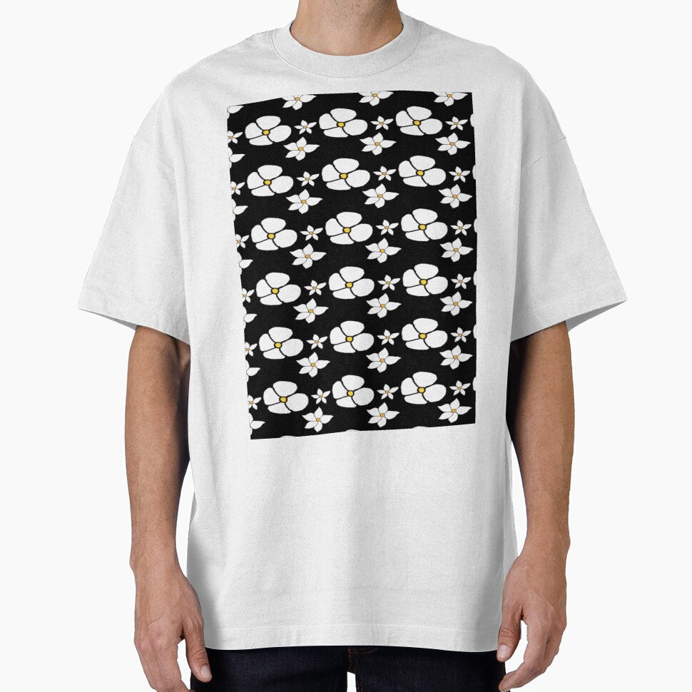 Black And White Flower by Rainbowland123 - Adult & Kids T-Shirts, Sweatshirts & Hoodies apparel design preview 1