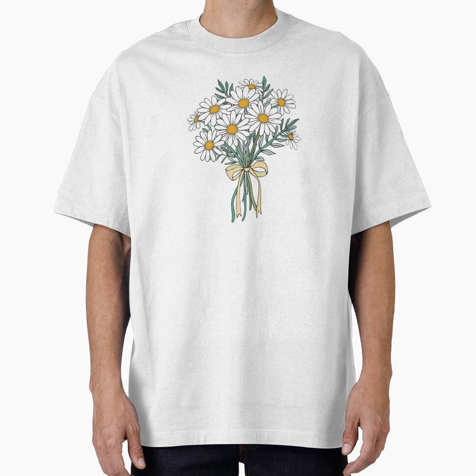 Daisies bouquet by xiao xuans - Adult & Kids T-Shirts, Sweatshirts & Hoodies apparel design preview 1