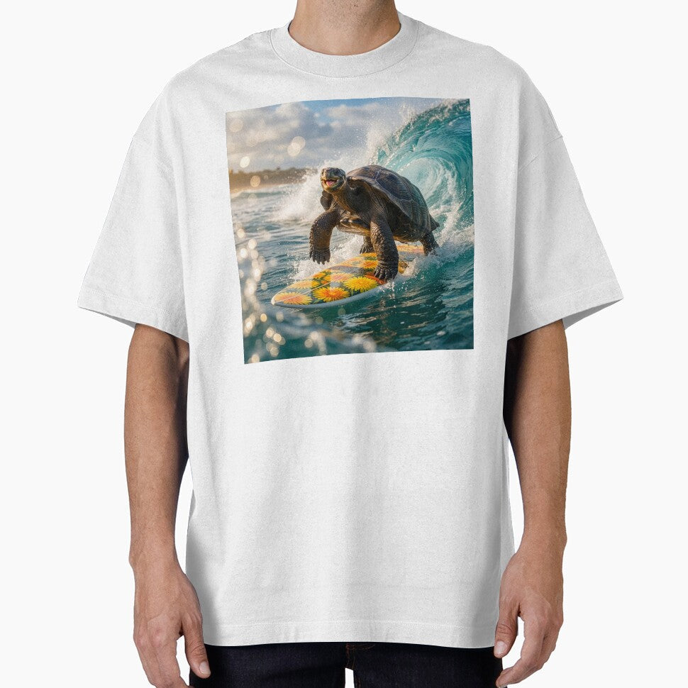 The Stoke Is Strong in This Galapagos Tortoise by - Adult & Kids T-Shirts, Sweatshirts & Hoodies apparel design preview 1