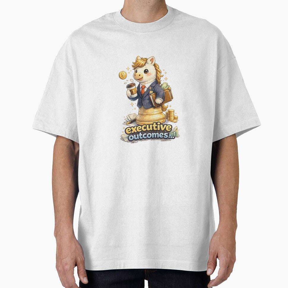Executive Outcomes Kawaii Chess Art Funny CEO Horse - Adult & Kids T-Shirts, Sweatshirts & Hoodies apparel design preview 1