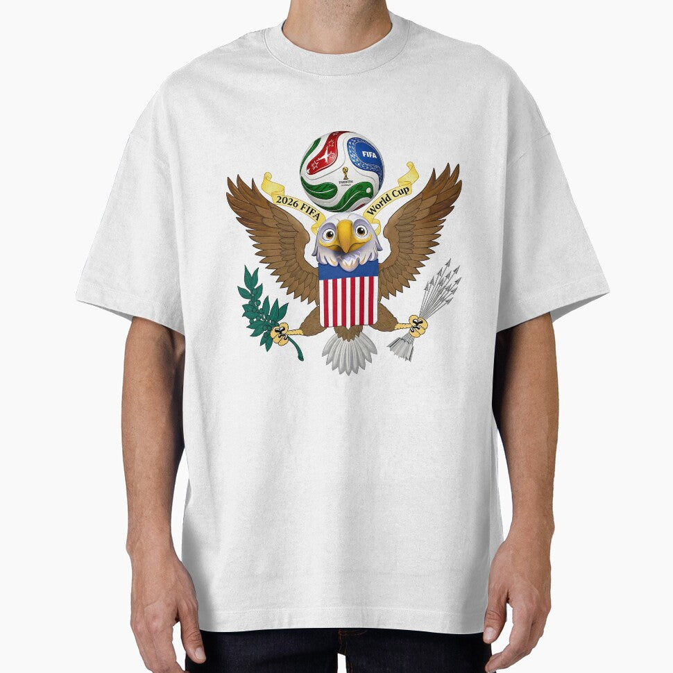 USA Eagle Mascot 2026 Soccer World Cup by Abeshinobi - Adult & Kids T-Shirts, Sweatshirts & Hoodies apparel design preview 1