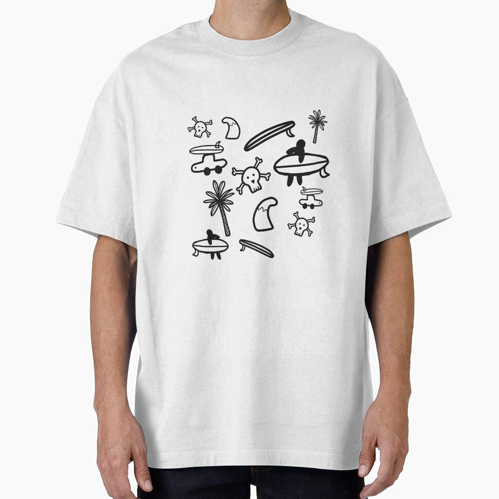 Surf surfing minimalist drawing design crazy by - Adult & Kids T-Shirts, Sweatshirts & Hoodies apparel design preview 1