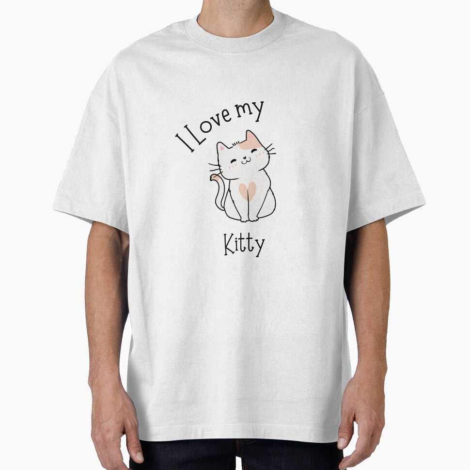 I Love My Kitty Cute Cat Lover Design Life is Better - Adult & Kids T-Shirts, Sweatshirts & Hoodies apparel design preview 1
