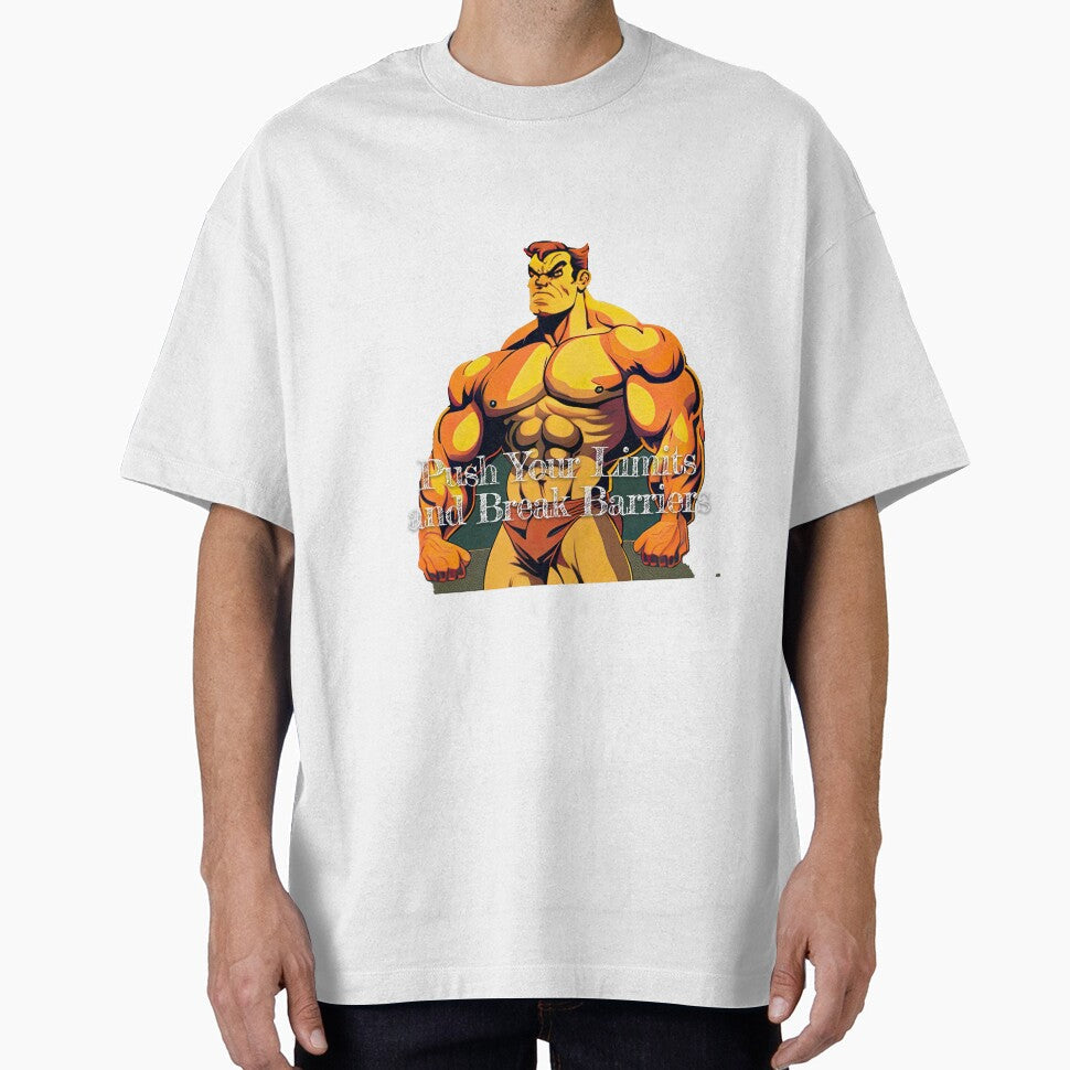 Push Your Limits and Break BarriersDesignBodybuilding - Adult & Kids T-Shirts, Sweatshirts & Hoodies apparel design preview 1