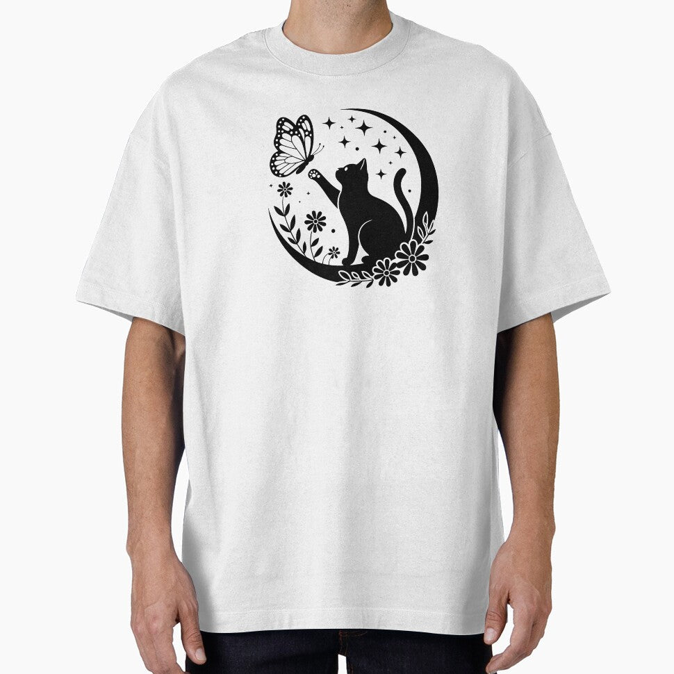 Cat and Butterfly by jkrphoto - Adult & Kids T-Shirts, Sweatshirts & Hoodies apparel design preview 1