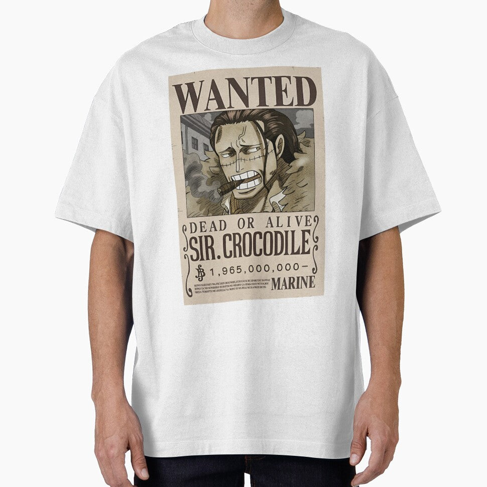 Sir. Crocodile Wanted Poster by The Anime Guild - Adult & Kids T-Shirts, Sweatshirts & Hoodies apparel design preview 1