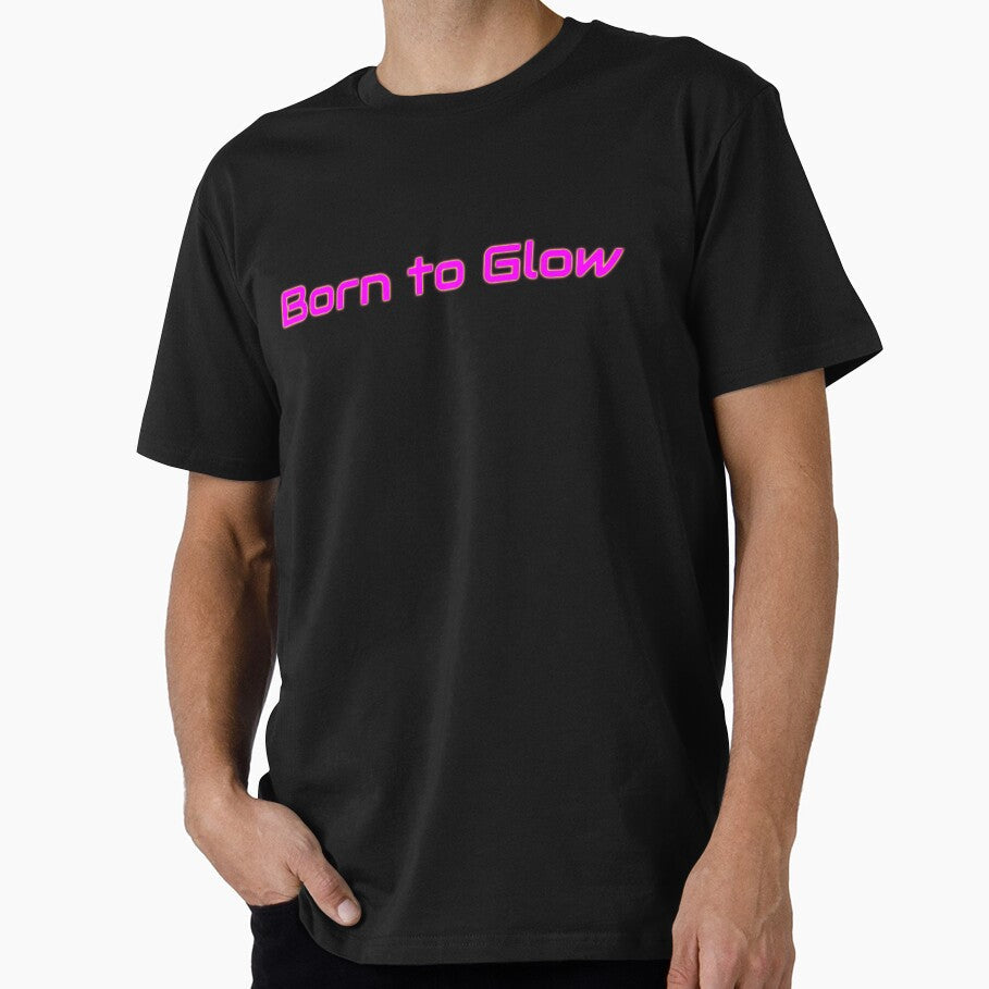 Born to Glow 80s Neon Design by Studioeightysix - Adult & Kids T-Shirts, Sweatshirts & Hoodies apparel design preview 1