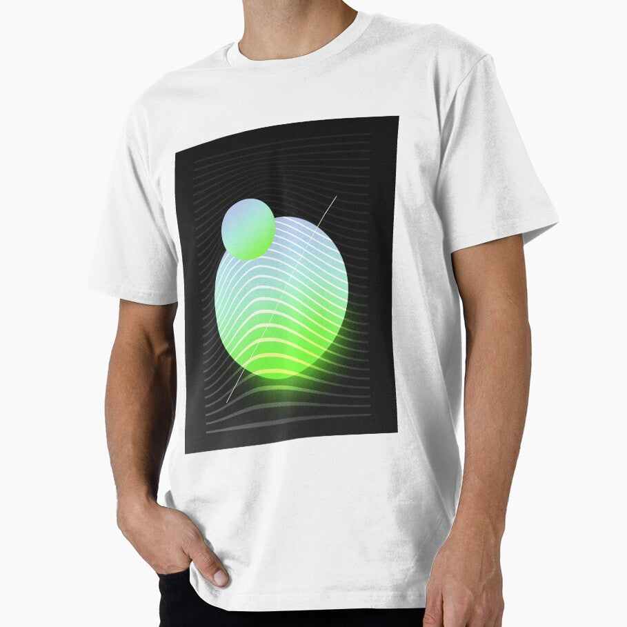 Green Moons Abstract Design Series by MadPatter - Adult & Kids T-Shirts, Sweatshirts & Hoodies apparel design preview 1