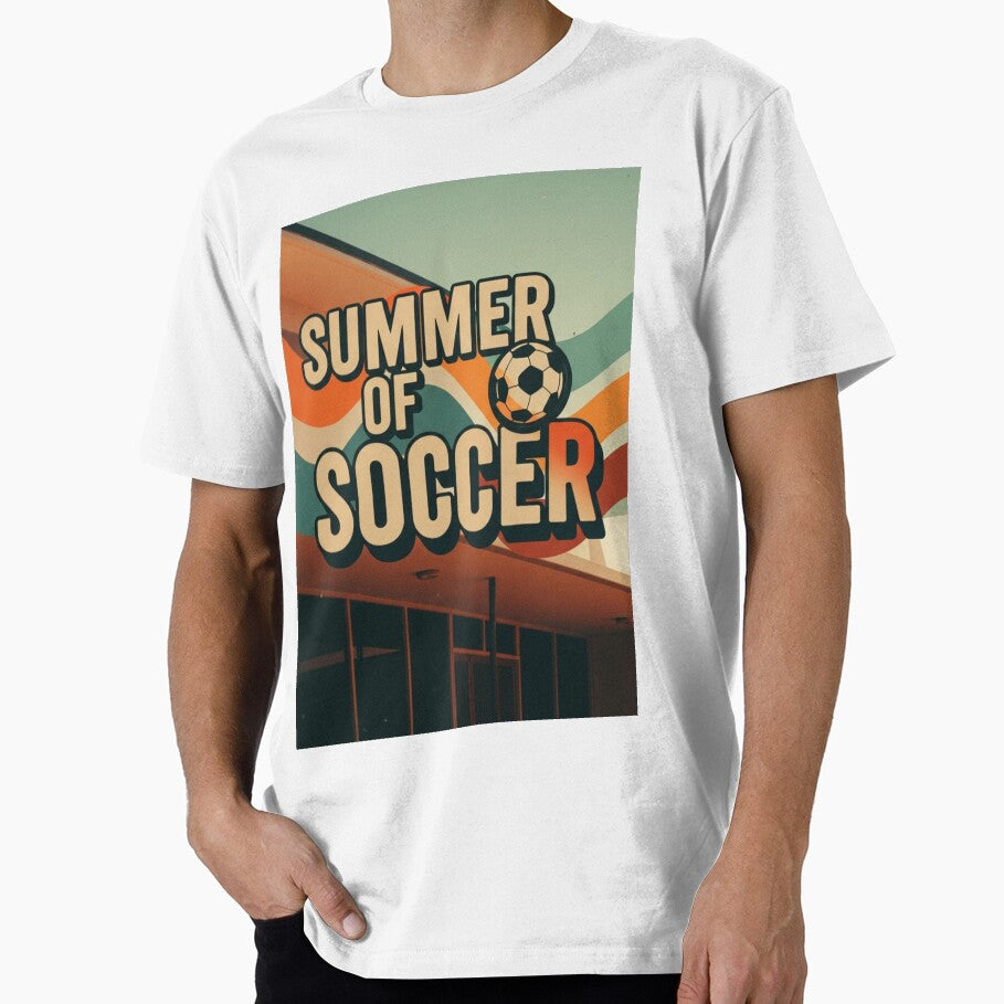 Summer of Soccer Art by HappySproutArt - Adult & Kids T-Shirts, Sweatshirts & Hoodies apparel design preview 1