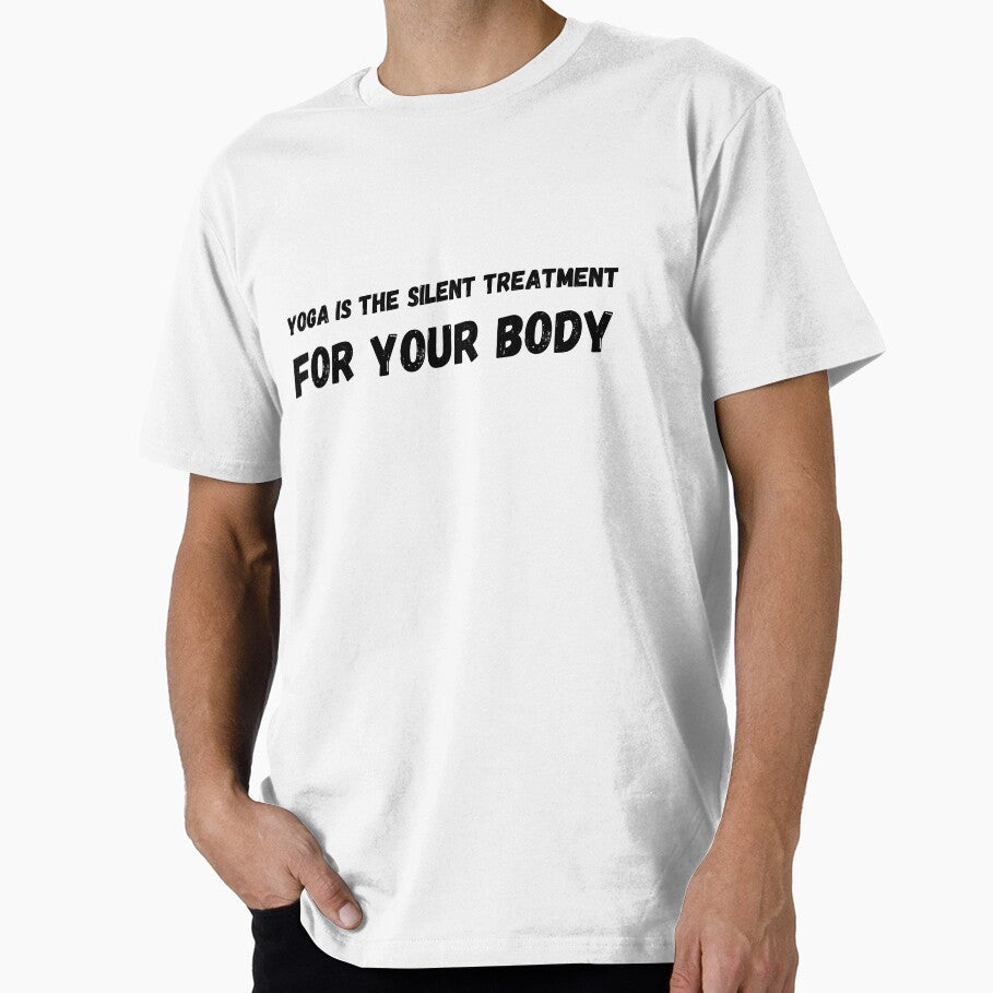 Yoga is the silent treatment for your body lover by - Adult & Kids T-Shirts, Sweatshirts & Hoodies apparel design preview 1
