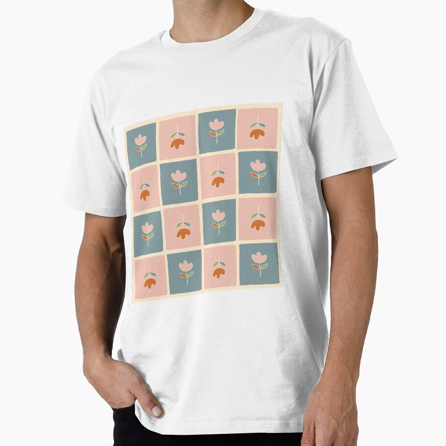 Retro floral pattern by LisaMillArt - Adult & Kids T-Shirts, Sweatshirts & Hoodies apparel design preview 1
