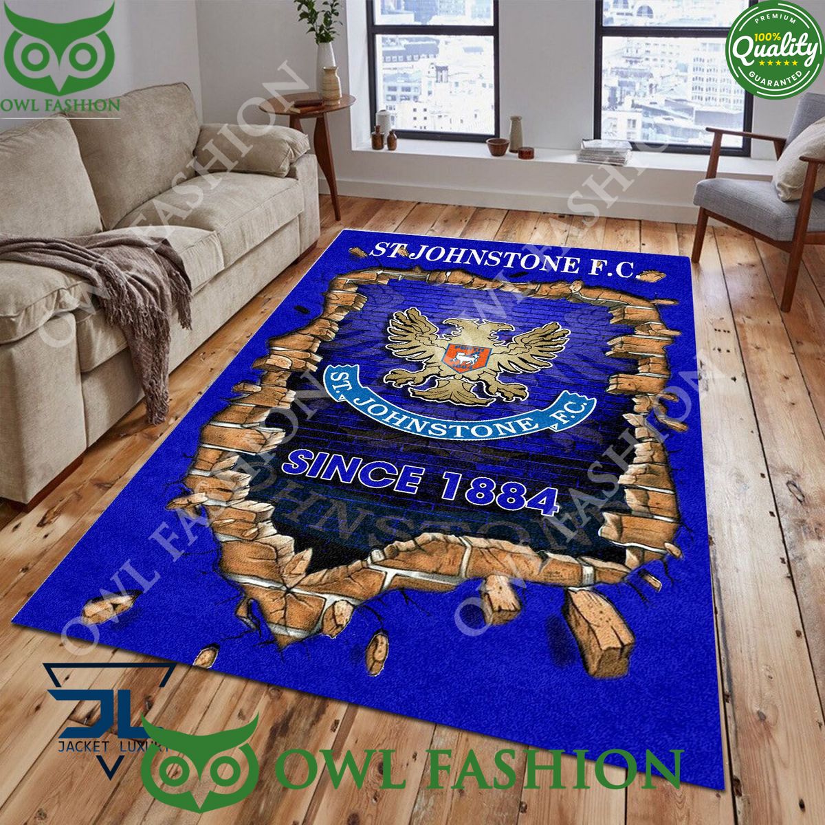 St Johnstone F.C. 1790 Scottish Broken Wall Living - Adult & Kids T-Shirts, Sweatshirts & Hoodies apparel design preview 1