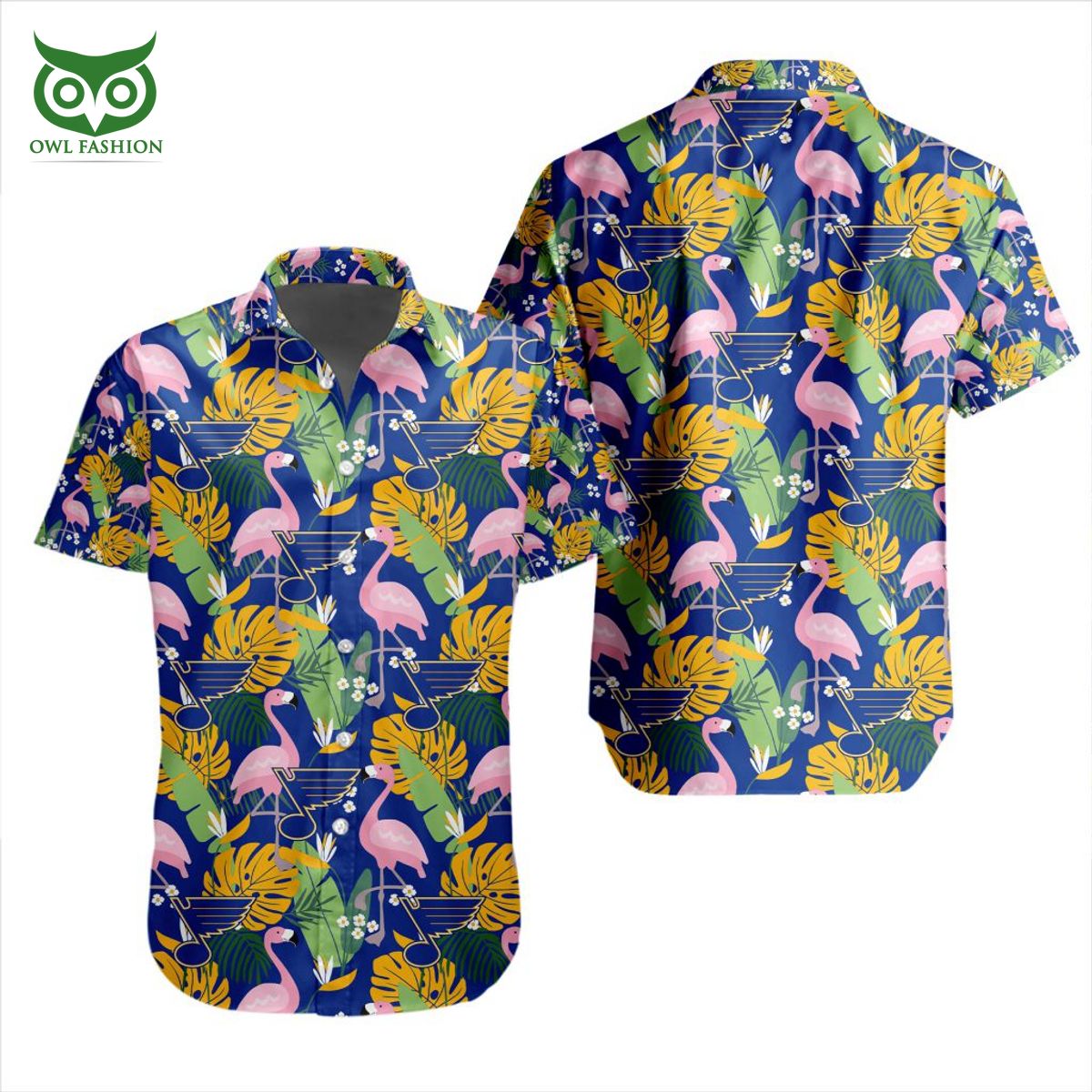 St. Louis Blues NHL Hockey Team Hawaiian - Adult & Kids T-Shirts, Sweatshirts & Hoodies apparel design preview 1
