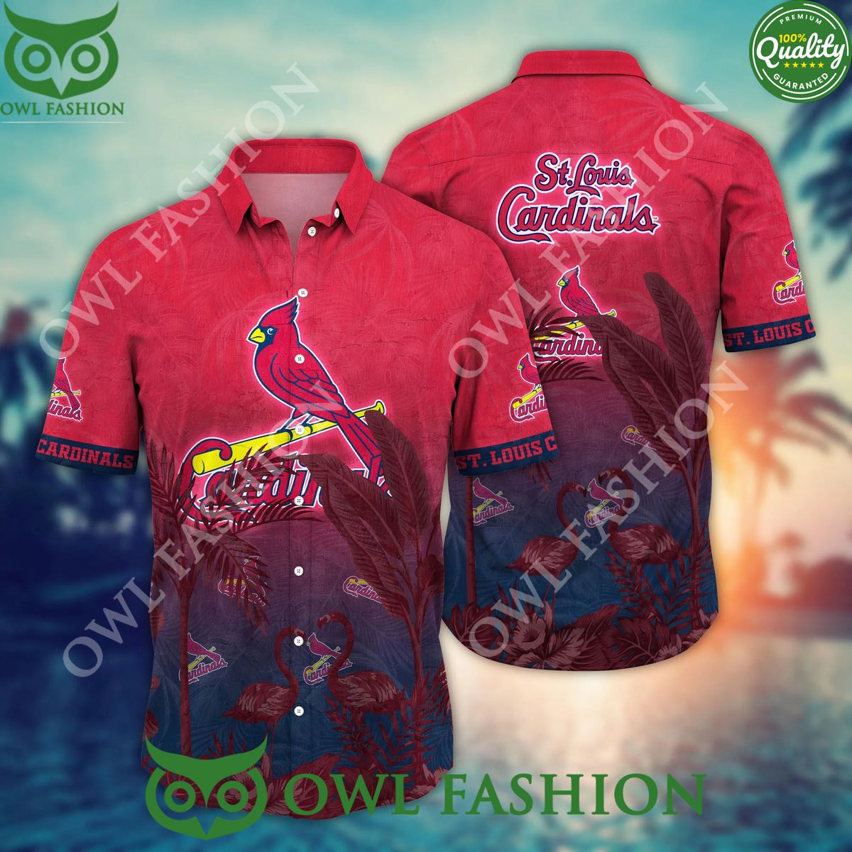 St. Louis Cardinals MLB Hawaiian Air Conditioning - Adult & Kids T-Shirts, Sweatshirts & Hoodies apparel design preview 1