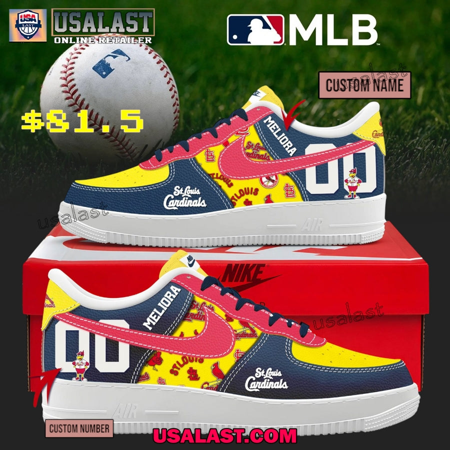 St. Louis Cardinals Personalized Air Force 1 Shoes - Adult & Kids T-Shirts, Sweatshirts & Hoodies apparel design preview 1