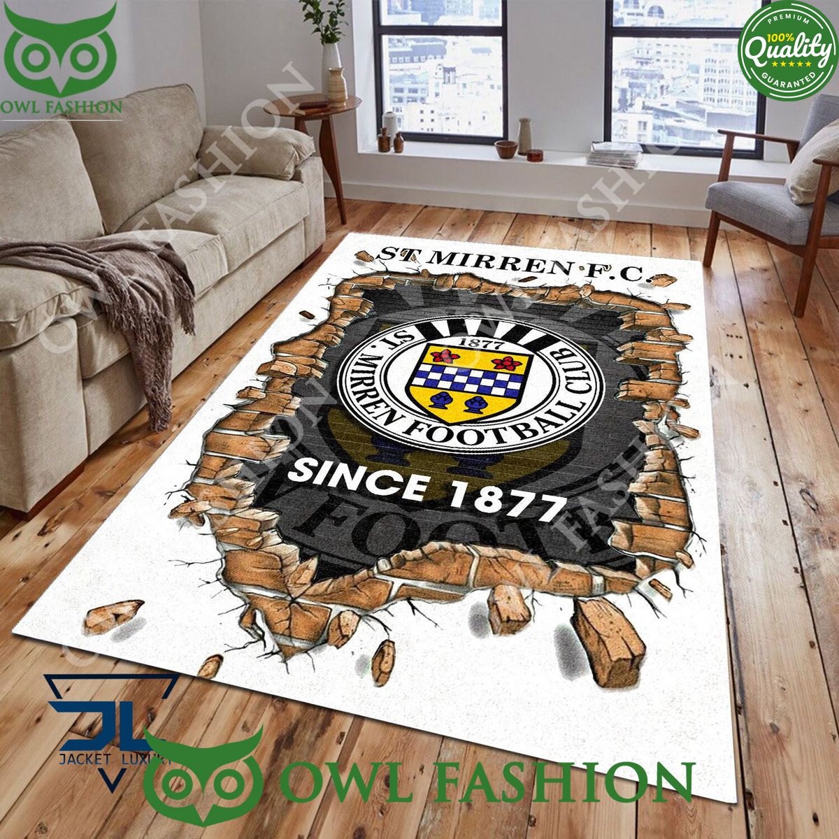 St Mirren F.C. 1791 Scottish Broken Wall Living Room - Adult & Kids T-Shirts, Sweatshirts & Hoodies apparel design preview 1