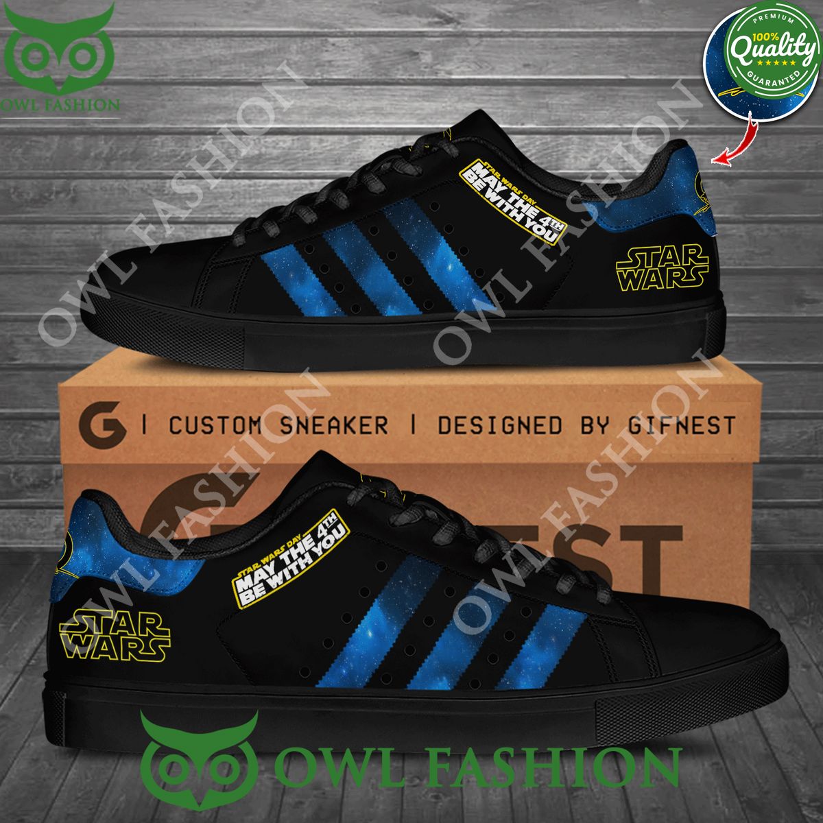 Star war day may the 4th be with you stan smith shoes - Adult & Kids T-Shirts, Sweatshirts & Hoodies apparel design preview 1