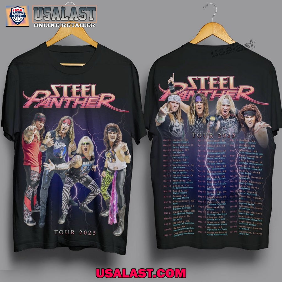 Steel Panther Feel The 2025 Tour 3D - Adult & Kids T-Shirts, Sweatshirts & Hoodies apparel design preview 1