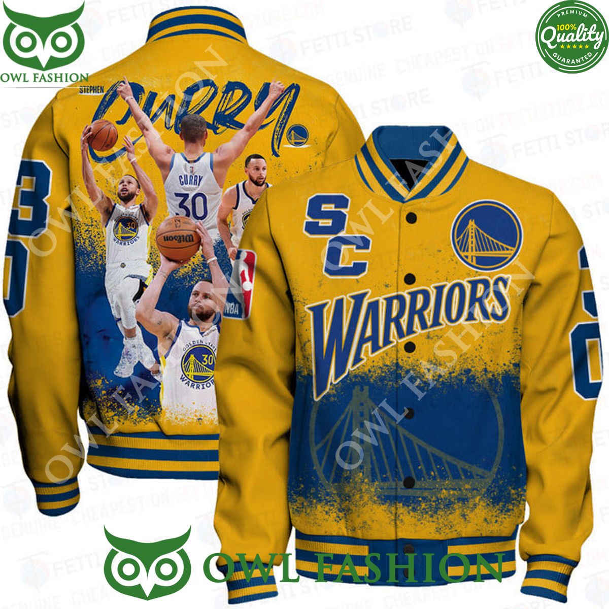 Stephen Curry Heats Up Warriors NBA Blue Yellow Print - Adult & Kids T-Shirts, Sweatshirts & Hoodies apparel design preview 1