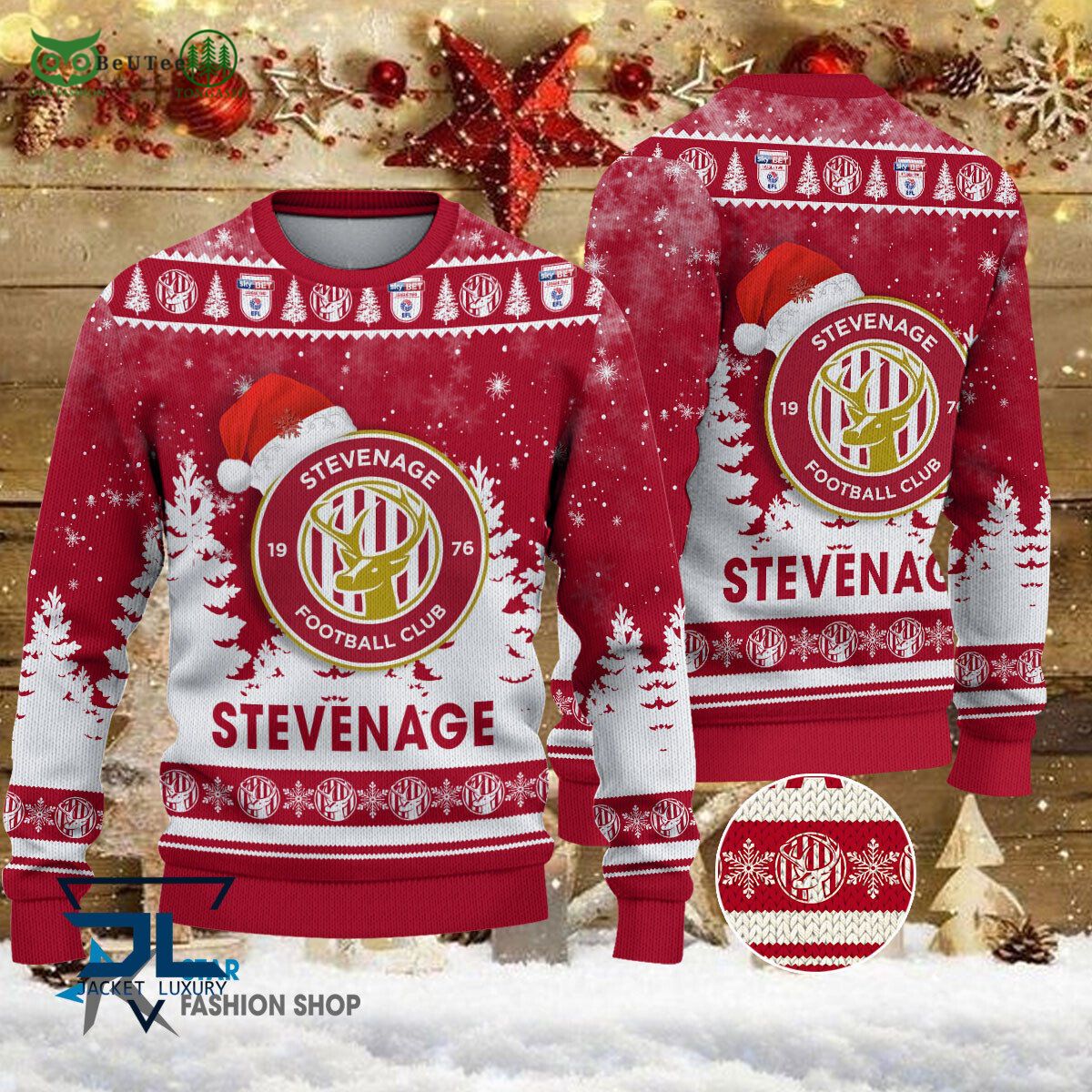 Stevenage FC EFL English Football League Champions - Adult & Kids T-Shirts, Sweatshirts & Hoodies apparel design preview 1