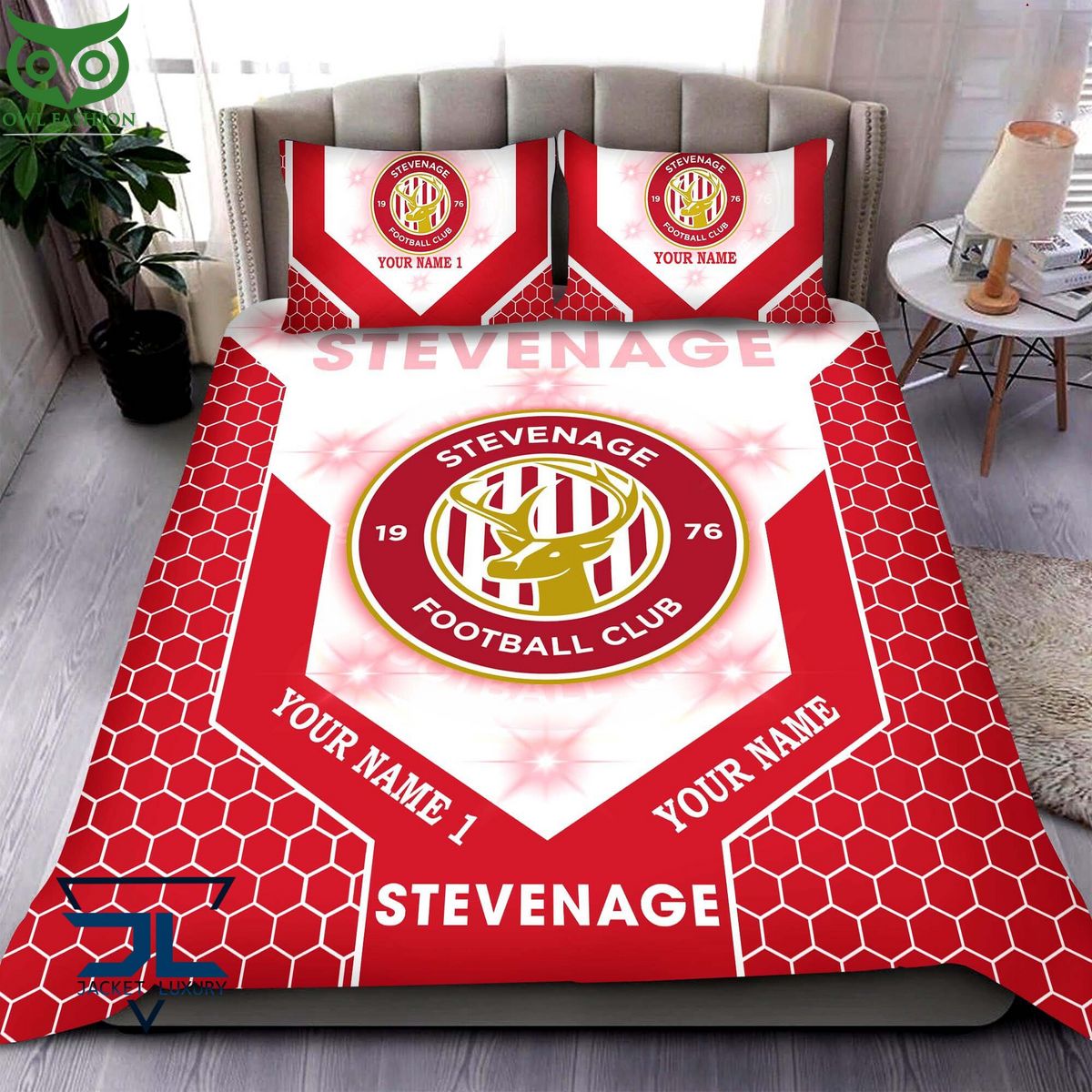Stevenage Football Club EFL Custom Bedding Set - Adult & Kids T-Shirts, Sweatshirts & Hoodies apparel design preview 1