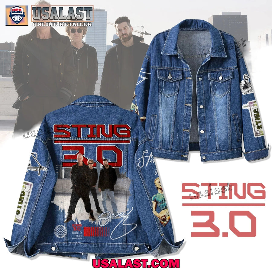 Sting 3.0 World Tour 2025 Denim Jacket - Adult & Kids T-Shirts, Sweatshirts & Hoodies apparel design preview 1