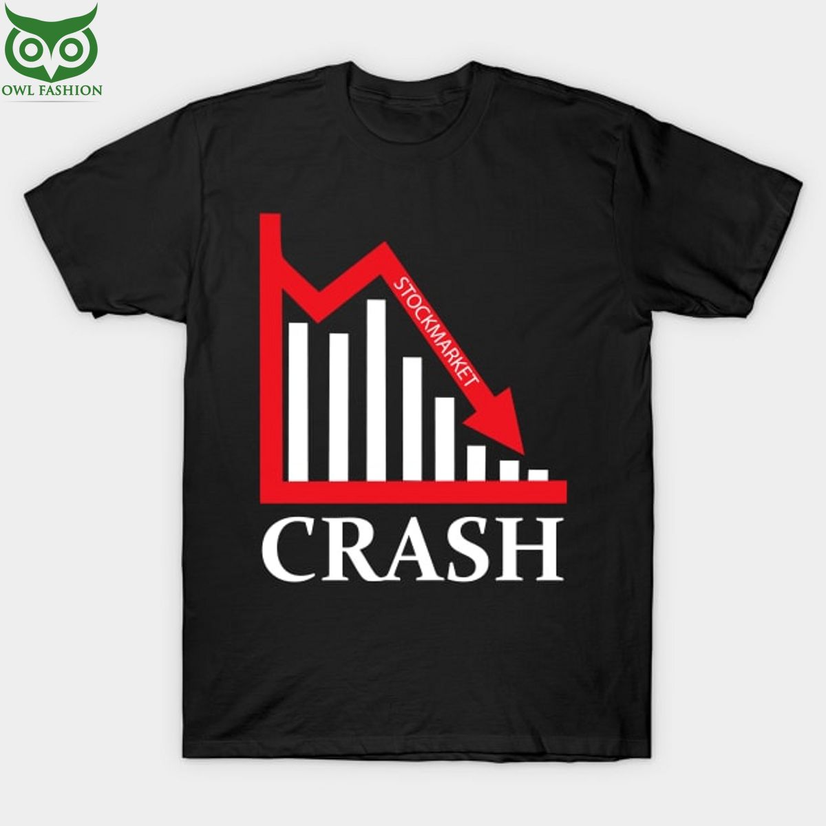 Stock market Crash Big Short shop owl fashion - Adult & Kids T-Shirts, Sweatshirts & Hoodies apparel design preview 1