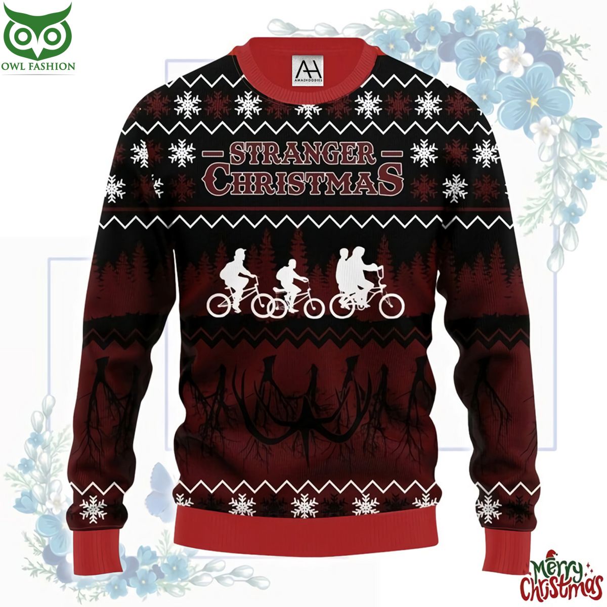 Stranger Halloween Christmas Premium Ugly Sweater - Adult & Kids T-Shirts, Sweatshirts & Hoodies apparel design preview 1