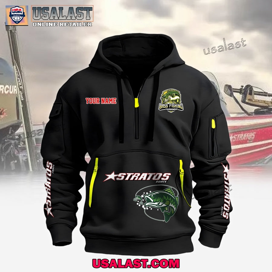 Stratos Boats Fishing Custom Name Heavy - Adult & Kids T-Shirts, Sweatshirts & Hoodies apparel design preview 1