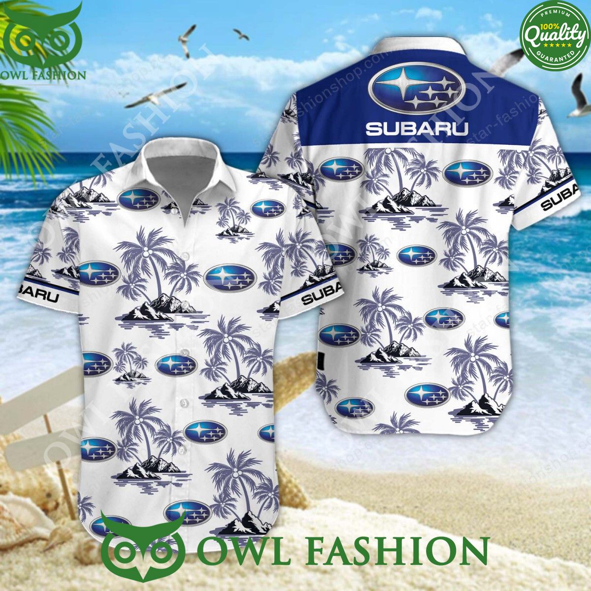 Subaru Japanese transportation Premium Hawaiian - Adult & Kids T-Shirts, Sweatshirts & Hoodies apparel design preview 1