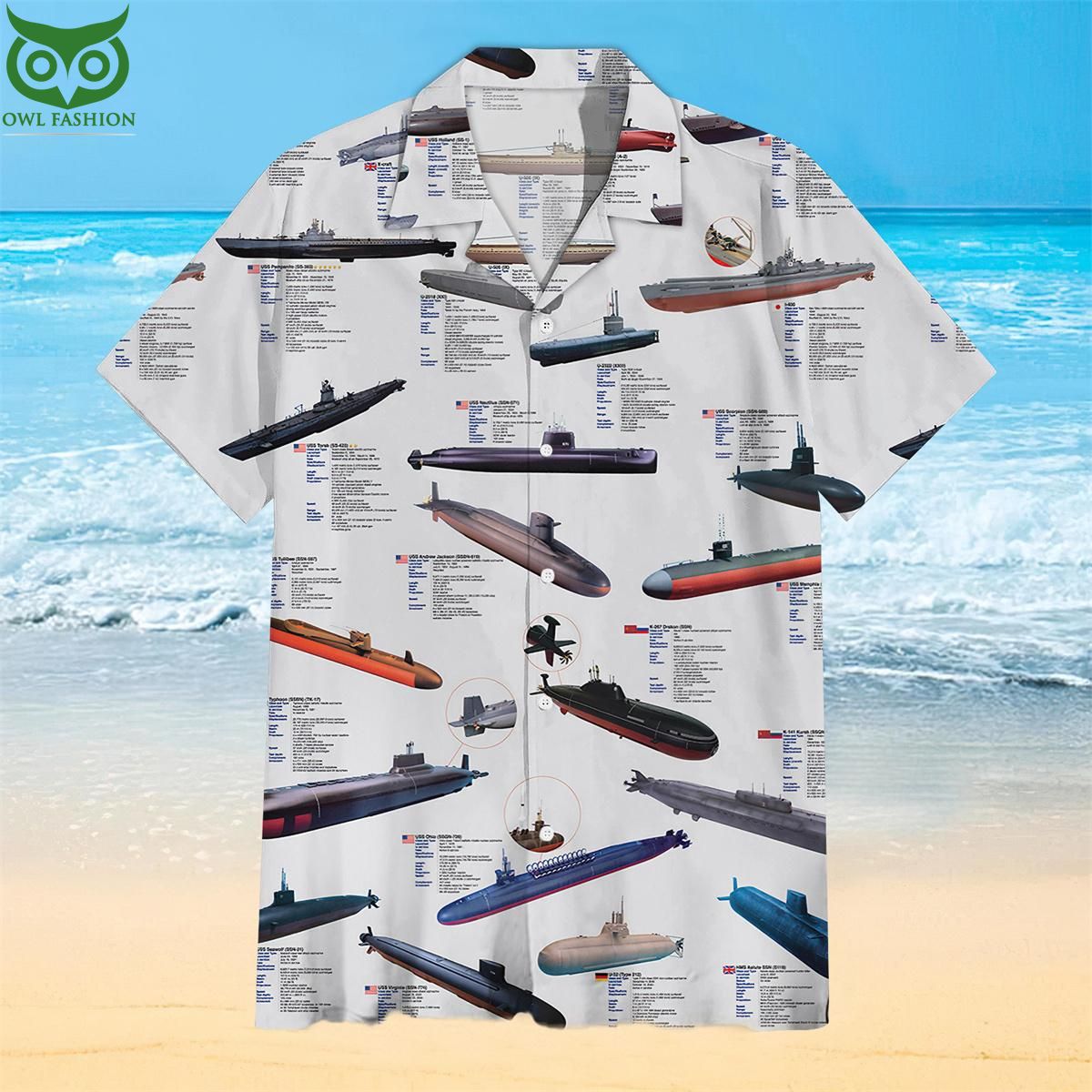 Submarine Carrier Universal Collection Hawaiian - Adult & Kids T-Shirts, Sweatshirts & Hoodies apparel design preview 1