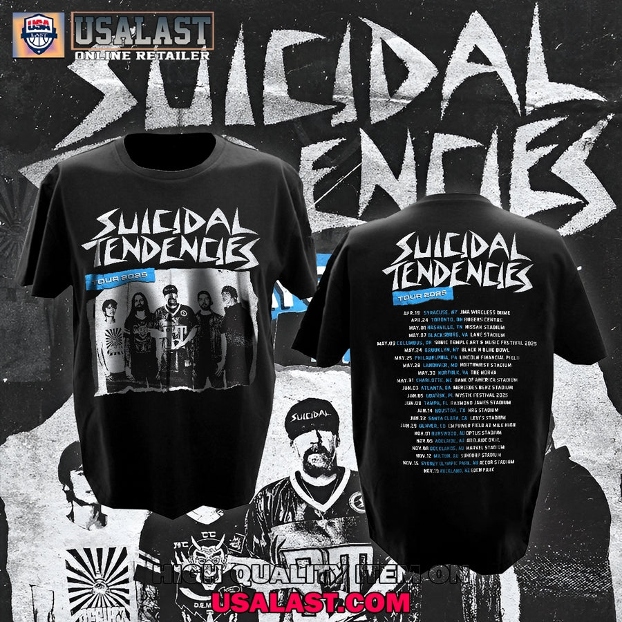 Suicidal Tendencies Tour Dates 2025 - Adult & Kids T-Shirts, Sweatshirts & Hoodies apparel design preview 1
