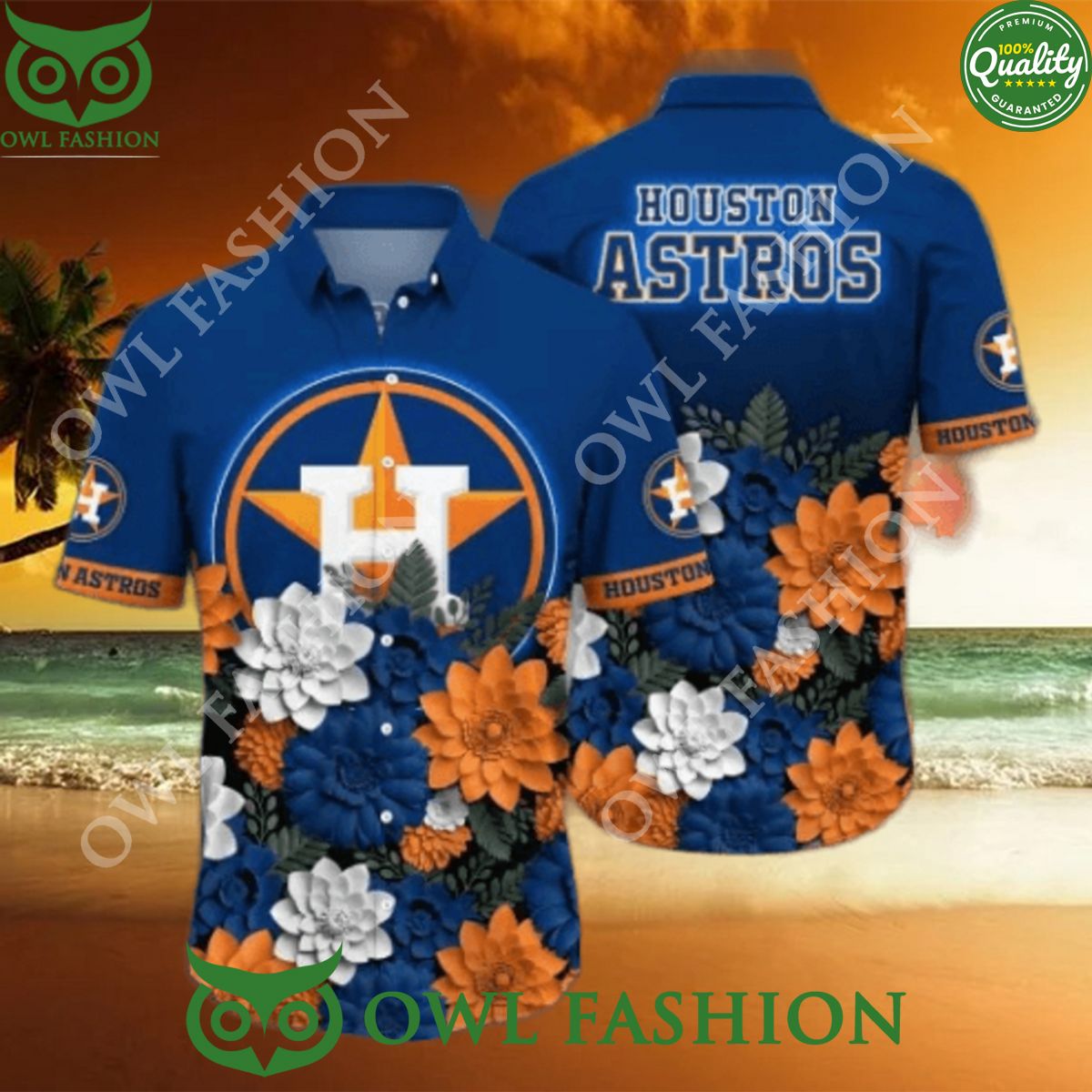 Summer Houston Astros MLB Flower Trending Hawaiian - Adult & Kids T-Shirts, Sweatshirts & Hoodies apparel design preview 1