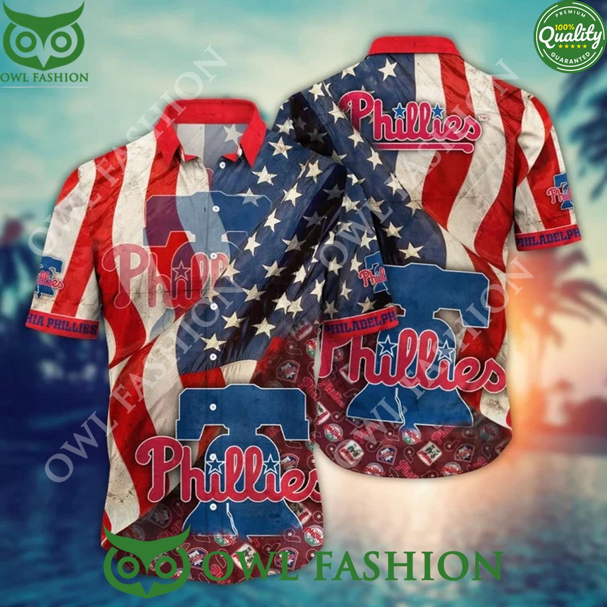 Summer Vibe Philadelphia Phillies MLB Hawaiian - Adult & Kids T-Shirts, Sweatshirts & Hoodies apparel design preview 1