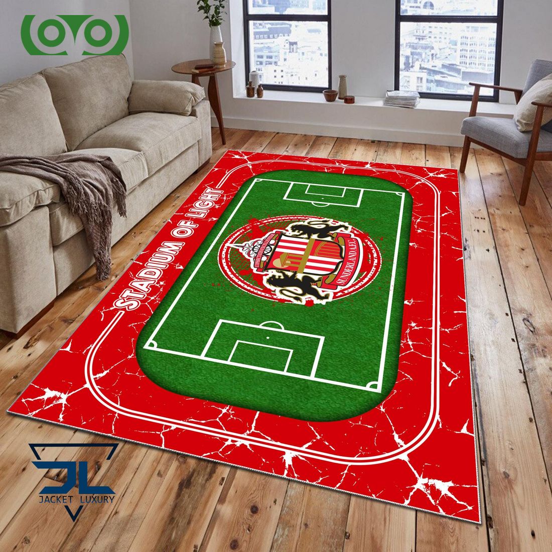 Sunderland A.F.C EFL Championship Carpet Rug - Adult & Kids T-Shirts, Sweatshirts & Hoodies apparel design preview 1