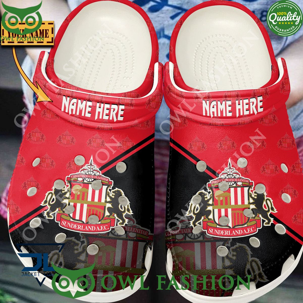 Sunderland A.F.C EFL League One Customized Croc - Adult & Kids T-Shirts, Sweatshirts & Hoodies apparel design preview 1
