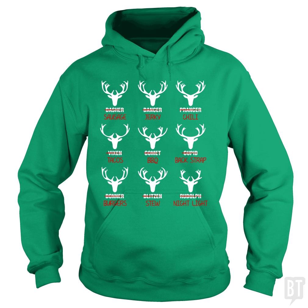 Reindeer Emoticon - Adult & Kids T-Shirts, Sweatshirts & Hoodies apparel design preview 1