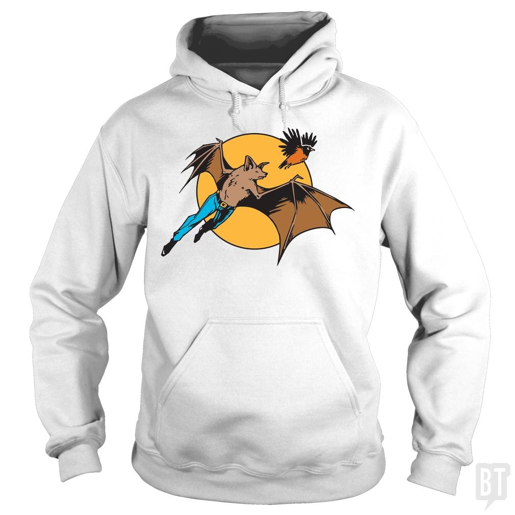 Bat Man and Robin - Adult & Kids T-Shirts, Sweatshirts & Hoodies apparel design preview 1