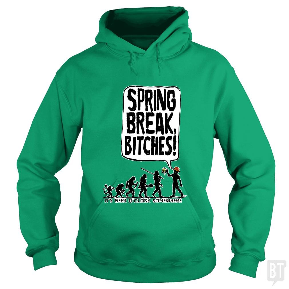 Spring Break Bitches Evo - Adult & Kids T-Shirts, Sweatshirts & Hoodies apparel design preview 1