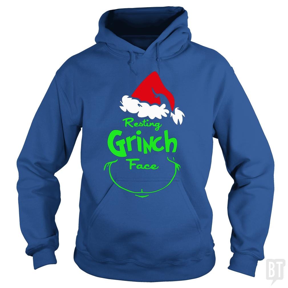 Resting Grinch Face - Adult & Kids T-Shirts, Sweatshirts & Hoodies apparel design preview 1