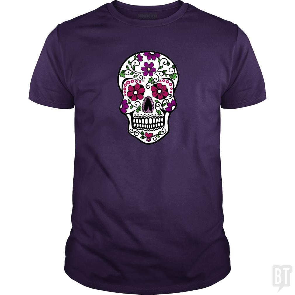Day of the Dead Skull - Adult & Kids T-Shirts, Sweatshirts & Hoodies apparel design preview 1