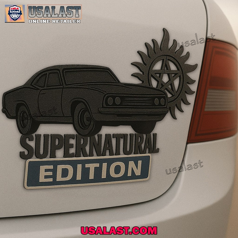Supernatural Edition Car Emblem Custom 3D Badge - Adult & Kids T-Shirts, Sweatshirts & Hoodies apparel design preview 1