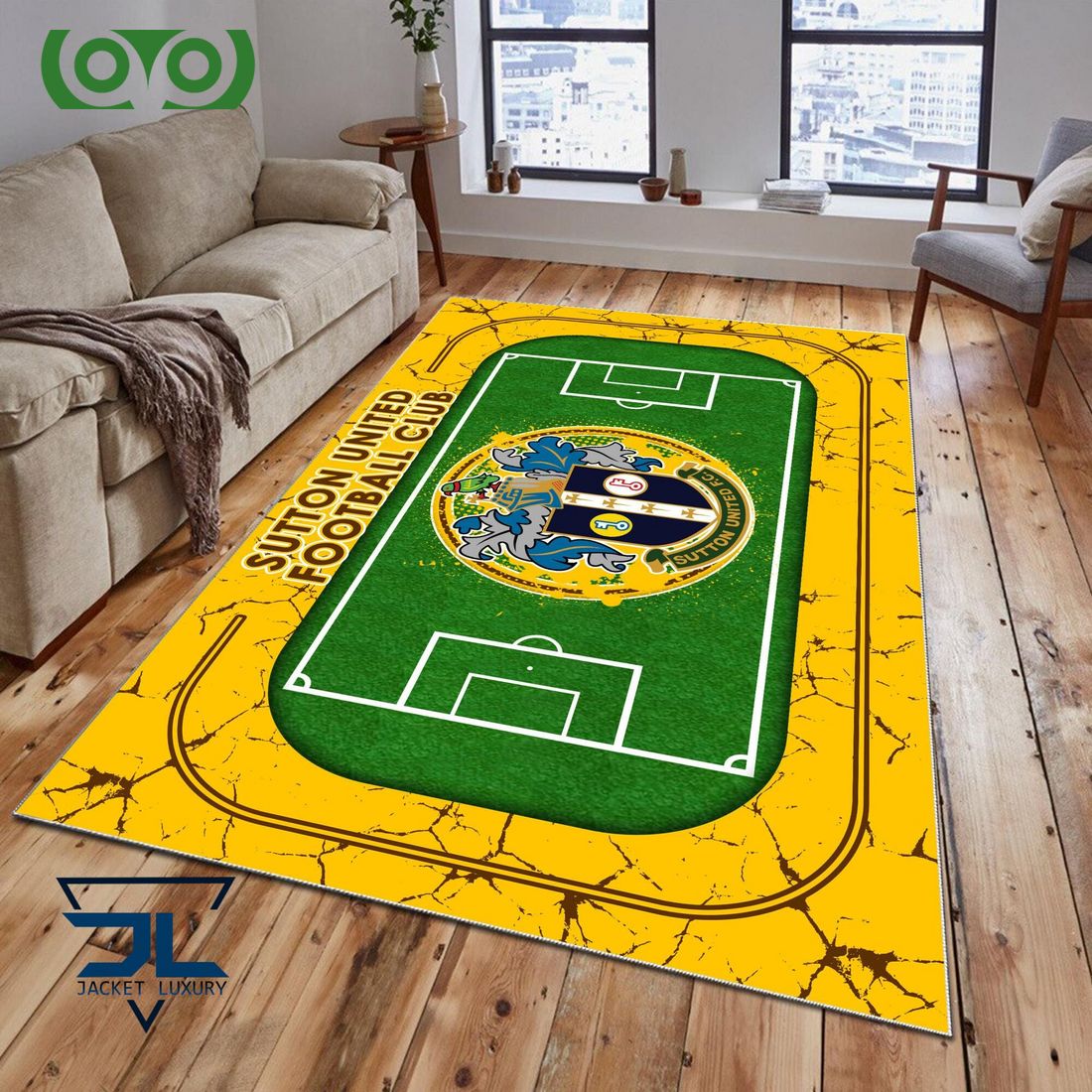 Sutton United EFL Championship Carpet Rug - Adult & Kids T-Shirts, Sweatshirts & Hoodies apparel design preview 1