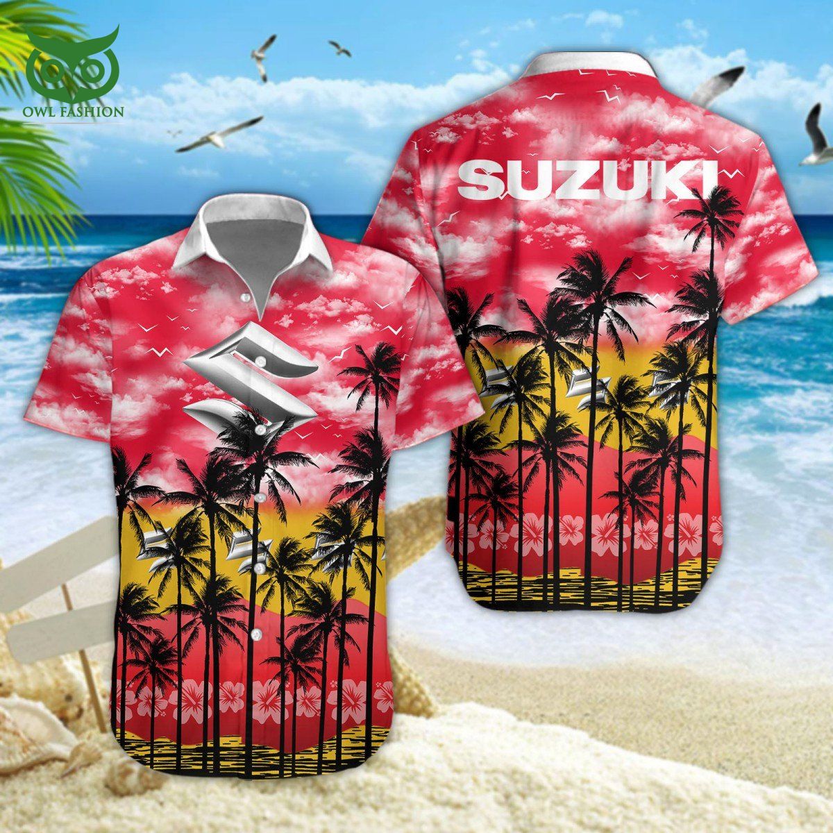 Suzuki Luxury Car Brand Hawaiian Short - Adult & Kids T-Shirts, Sweatshirts & Hoodies apparel design preview 1