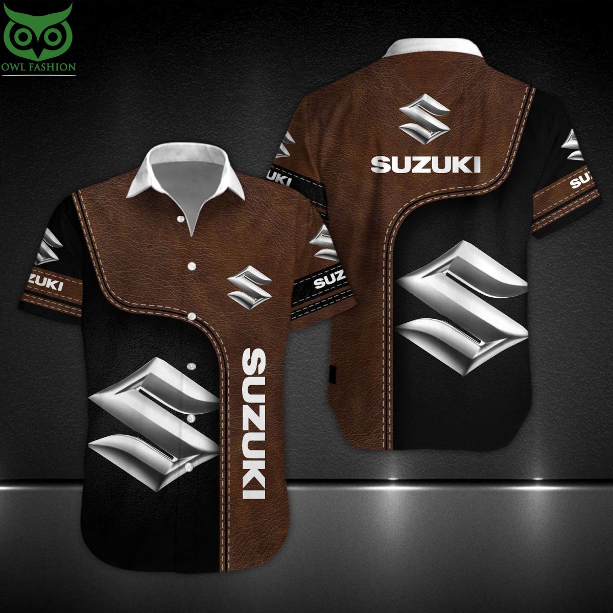 Suzuki Motorcycle Brand Custom Hawaiian Short - Adult & Kids T-Shirts, Sweatshirts & Hoodies apparel design preview 1