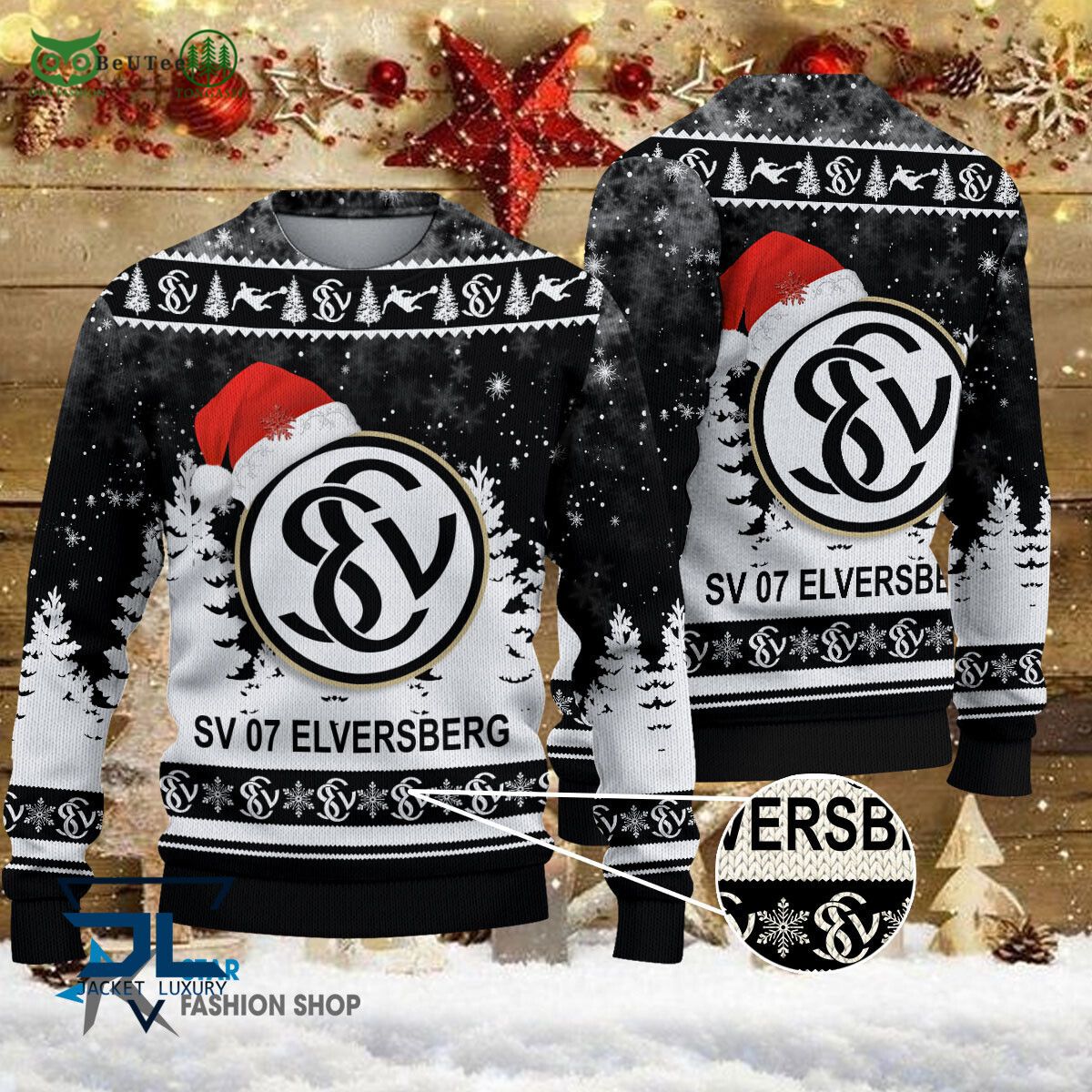 SV 07 Elversberg Bundesliga Champions Ugly Sweater - Adult & Kids T-Shirts, Sweatshirts & Hoodies apparel design preview 1